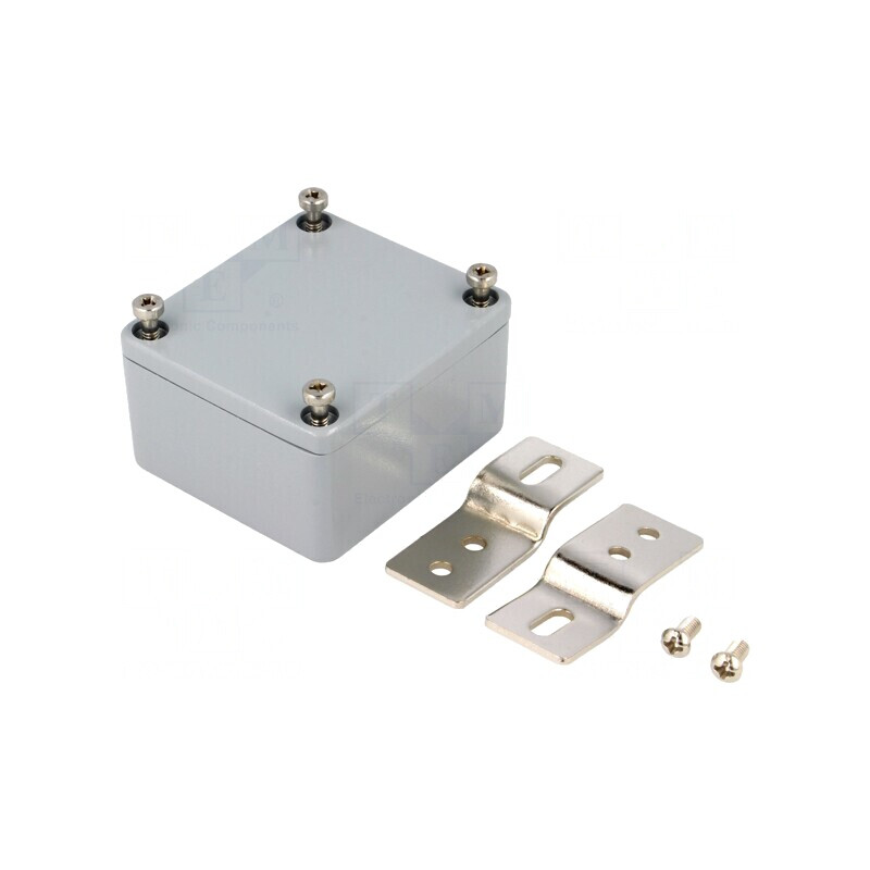 Carcasă universală aluminiu gri IP65 58x64x35mm | Electronic-mag.ro | Componente Electronice Carcasă universală aluminiu gri IP65 58x64x35mm | Electronic-mag.ro | Componente Electronice
