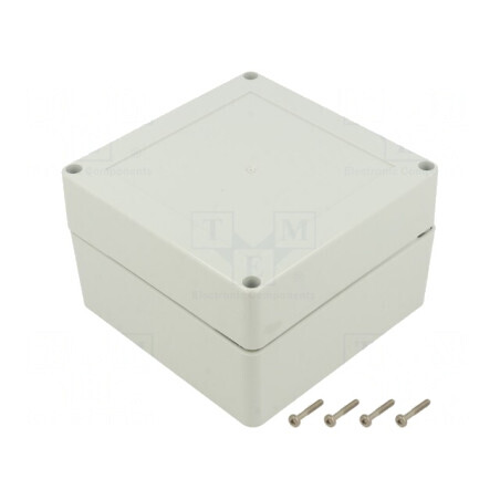 Carcasă Universală 120x120x75mm cu Bucşă din Alamă | Electronic-mag.ro | Componente Electronice
