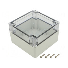 Carcasă Universală 120x120x75mm cu Bucșă din Alamă | Electronic-mag.ro | Componente Electronice