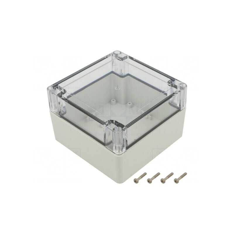 Carcasă Universală 120x120x75mm cu Bucșă din Alamă | Electronic-mag.ro | Componente Electronice