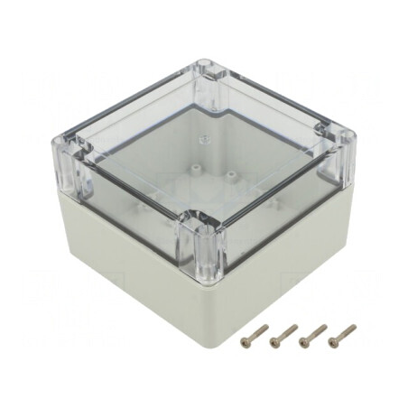 Carcasă Universală 120x120x75mm cu Bucșă din Alamă | Electronic-mag.ro | Componente Electronice