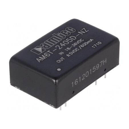 Convertor DC/DC 6W 18-36V la 5V/-5V DIP24 | Electronic-mag.ro | Componente Electronice