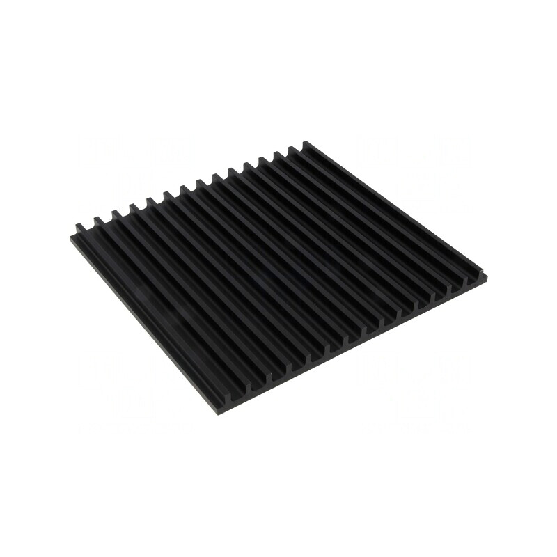 Radiator extrudat cu aripioare negru 150x159x10mm | Electronic-mag.ro | Componente Electronice