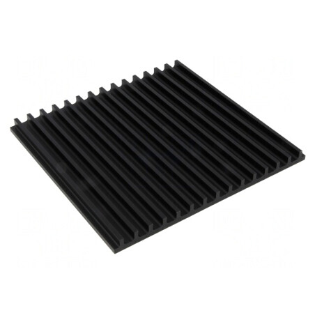 Radiator extrudat cu aripioare negru 150x159x10mm | Electronic-mag.ro | Componente Electronice