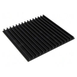 Radiator extrudat cu aripioare negru 150x159x10mm | Electronic-mag.ro | Componente Electronice
