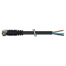 Cablu de conectare M8 3m 60VAC 4A | Electronic-mag.ro | Componente Electronice