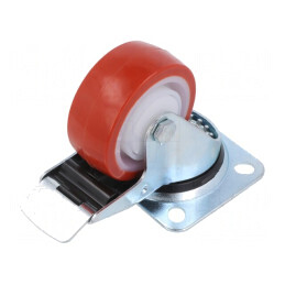 Roată de Transport cu Placă de Montare 80mm | Electronic-mag.ro | Componente Electronice