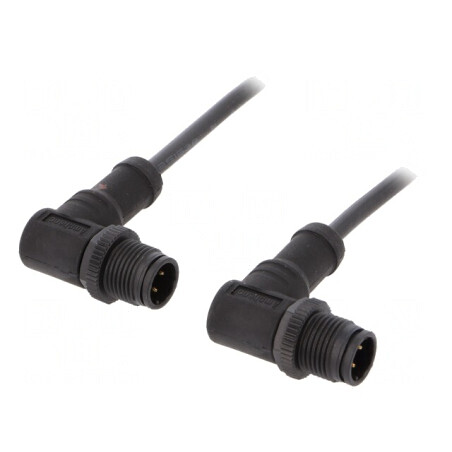 Cablu senzori automatizări 4 PIN M12-M12 1m | Electronic-mag.ro | Componente Electronice