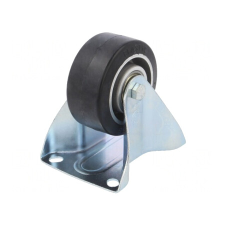 Roată de transport 80mm rigidă 150kg gumă | Electronic-mag.ro | Componente Electronice