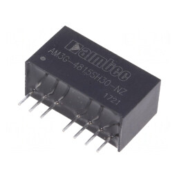 Convertor DC/DC 3W 36-75V la 15V 200mA SIP8 | Electronic-mag.ro | Componente Electronice