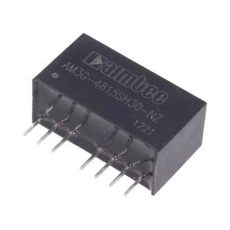 Convertor DC/DC 3W 36-75V la 15V 200mA SIP8 | Electronic-mag.ro | Componente Electronice