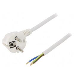 Cablu Electric SCHUKO cu Ștecăr în Unghi PVC | Electronic-mag.ro | Componente Electronice