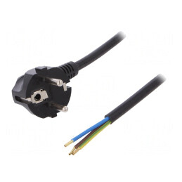 Cablu SCHUKO cu Ștecăr în Unghi și Mufă PVC | Electronic-mag.ro | Componente Electronice
