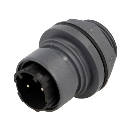 Conector circular soclu tată 2 PIN nichelat Buccaneer 6000 | Electronic-mag.ro | Componente Electronice