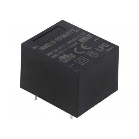 Convertor AC/DC 3,5W 15VDC | Electronic-mag.ro | Componente Electronice