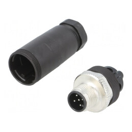 Conector M12 5-Pin Tată DeviceNet/CANopen Drept pe Cablu | Electronic-mag.ro | Componente Electronice