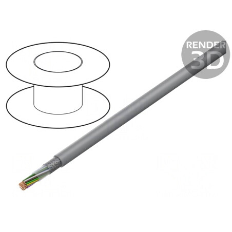 Cablu ecranat LiY-CY 24x0,5mm2 PVC | Electronic-mag.ro | Componente Electronice