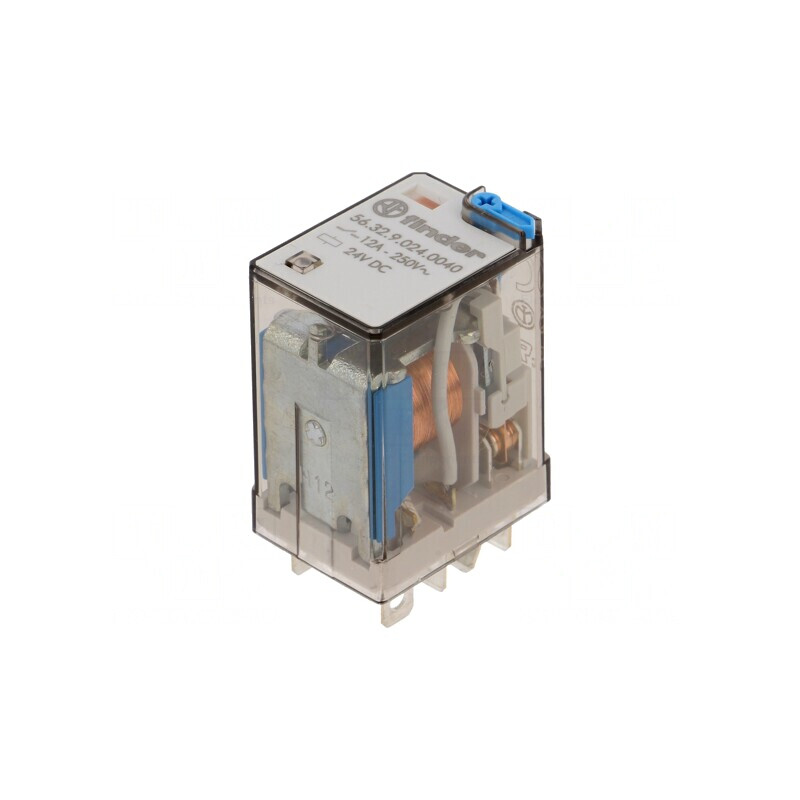 Releu Electromagnetic DPDT 24VDC 20A | Electronic-mag.ro | Componente Electronice
