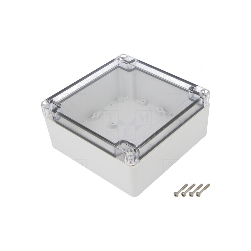 Carcasă Universală cu Bucșă din Alamă 135x135x60mm ABS-PC | Electronic-mag.ro | Componente Electronice