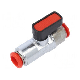 Robinet Mecanic cu Bilă 8mm Alamă Nichelată 20bar | Electronic-mag.ro | Componente Electronice