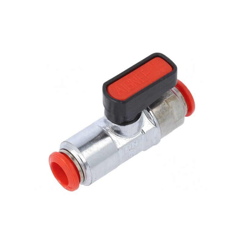 Robinet Mecanic cu Bilă 8mm Alamă Nichelată 20bar | Electronic-mag.ro | Componente Electronice