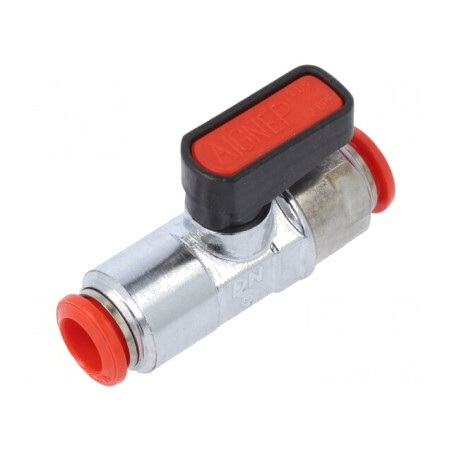 Robinet Mecanic cu Bilă 8mm Alamă Nichelată 20bar | Electronic-mag.ro | Componente Electronice