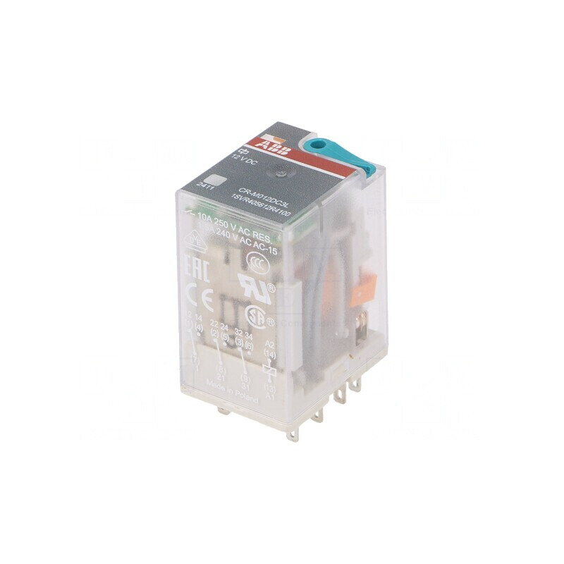 Releu Electromagnetic 3PDT 12VDC 10A | Electronic-mag.ro | Componente Electronice