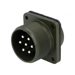 Conector circular dimensiune 20 aliaj de aluminiu oliv | Electronic-mag.ro | Componente Electronice