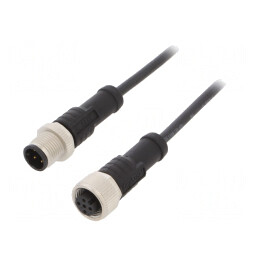 Cablu senzori automatizări M12-M12 0,5m | Electronic-mag.ro | Componente Electronice