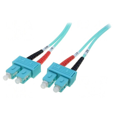 Patch Cord Fibră OM3 SC/PC 10m LSZH | Electronic-mag.ro | Componente Electronice