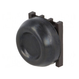 Comutator Push 30mm Negru | Electronic-mag.ro | Componente Electronice