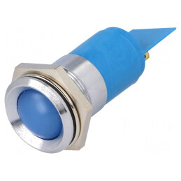 Lampă de control LED albastru IP67 24-28V