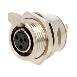 Soclu XLR Mini Mamă 4 Pin Lipire 5A | Electronic-mag.ro | Componente Electronice