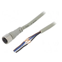 Cablu Conectare M12 4PIN 2m Negru | Electronic-mag.ro | Componente Electronice