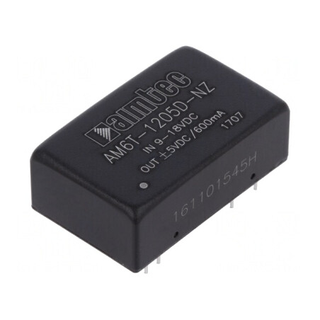 Convertor DC/DC 6W 9-18V la ±5V DIP24 | Electronic-mag.ro | Componente Electronice
