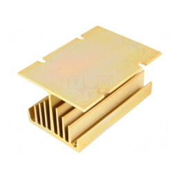 Radiator Extrudat Y Aurie pentru Relee SSR Trifazate 100mm | Electronic-mag.ro | Componente Electronice