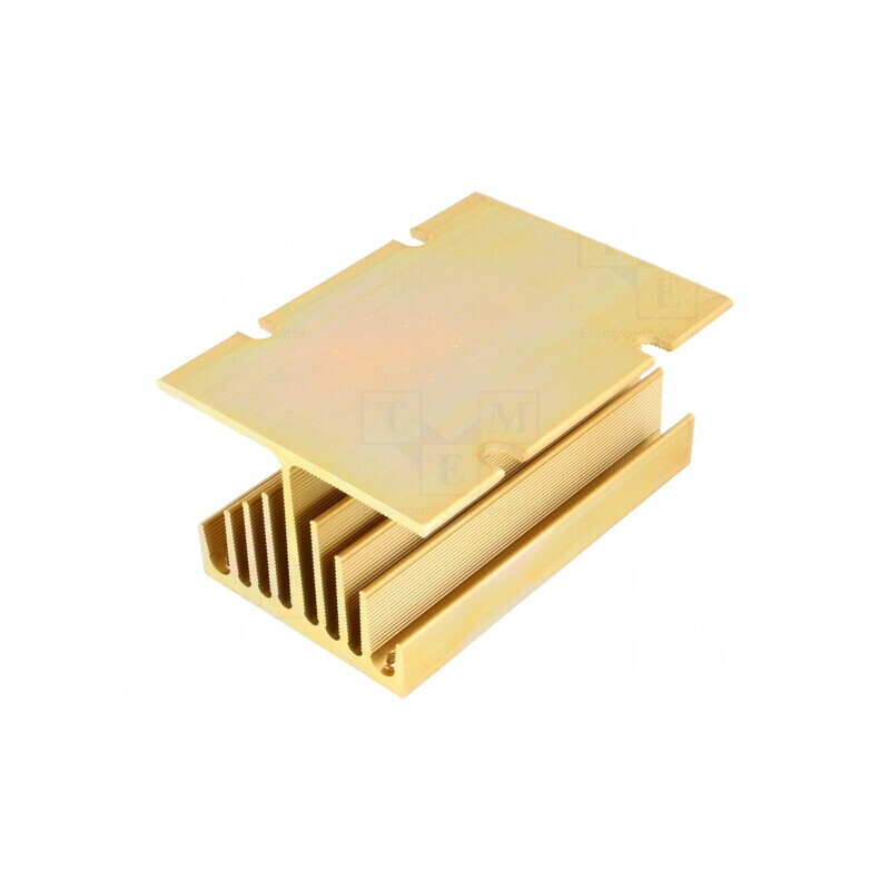 Radiator Extrudat Y Aurie pentru Relee SSR Trifazate 100mm | Electronic-mag.ro | Componente Electronice