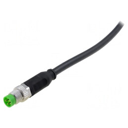 Cablu de Conectare M8 4 PIN 3m 30VAC 4A | Electronic-mag.ro | Componente Electronice