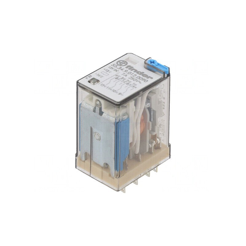 Releu electromagnetic 4PDT 12VDC 7A 250VAC | Electronic-mag.ro | Componente Electronice