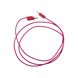Cablu de măsurare 5A mufă banană 3 mm roșu | Electronic-mag.ro | Componente Electronice