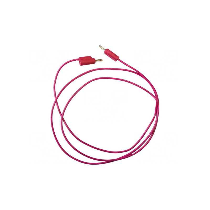 Cablu de măsurare 5A mufă banană 3 mm roșu | Electronic-mag.ro | Componente Electronice