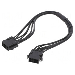Cablu | Micro-Fit 3.0 | tată-tată | PIN: 8 | 0,2m | 4A | Izolaţie: PVC | KABX-8PMM-L200