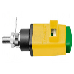 Clemă de laborator galben-verde 60VDC 16A | Electronic-mag.ro | Componente Electronice