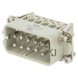 Conector HDC Inserturi Contact Tată 10P 16A | Electronic-mag.ro | Componente Electronice