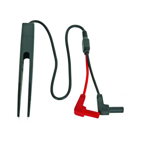 Pensetă de măsură 24V 1A cu izolație 0,4m roșu-negru | Electronic-mag.ro | Componente Electronice