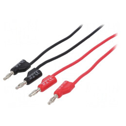 Cabluri de măsurare 30V 6A 1m Negru/Roșu | Electronic-mag.ro | Componente Electronice