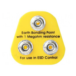 Fișă de împământare ESD 1MΩ 10mm EU | Electronic-mag.ro | Componente Electronice