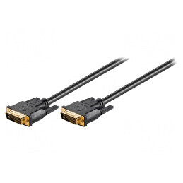 Cablu DVI-I 3m Negru  | Electronic-mag.ro | Componente Electronice