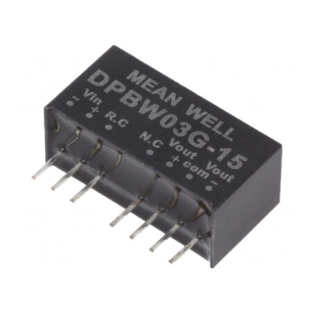 Convertor DC/DC 3W 18-75V la 15V/-15V SIP8 | Electronic-mag.ro | Componente Electronice
