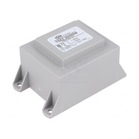 Transformator Încapsulat 20VA 230V AC-12V 1.66A PCB | Electronic-mag.ro | Componente Electronice